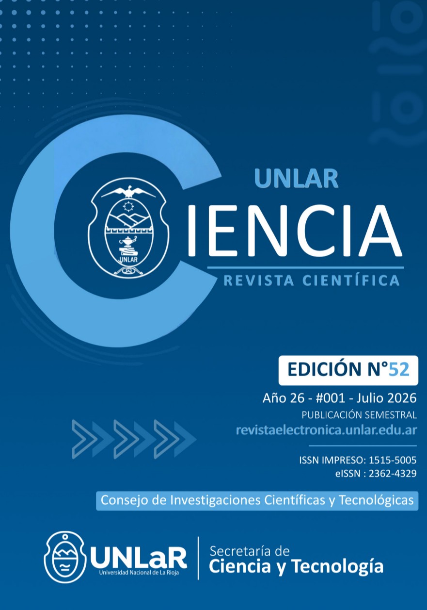 					Ver Vol. 26 Núm. 1 (2026): Ed. 52 UNLaR Ciencia 
				
